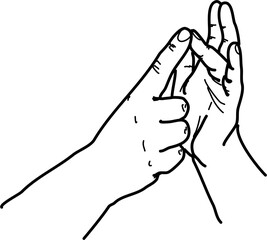 australian sign language fingerspelling alphabet in vector auslan letter o