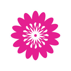 funny bright modern hippie flower vector illustration