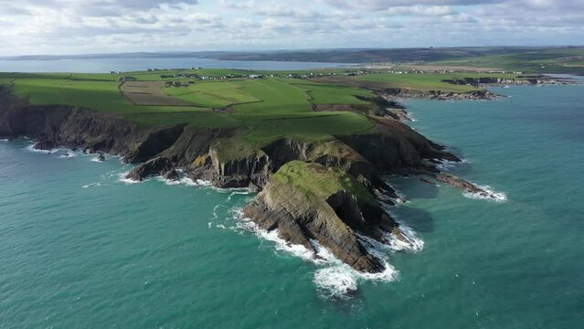 Cliffs Old Head of Kinsale, West Cork, Ireland 4K
Shot by a drone flying forvard