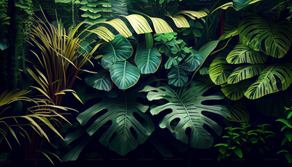 the light green jungle background