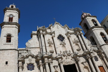 Cathedral of San Cristóbal in Havana, Cuba Caribbean