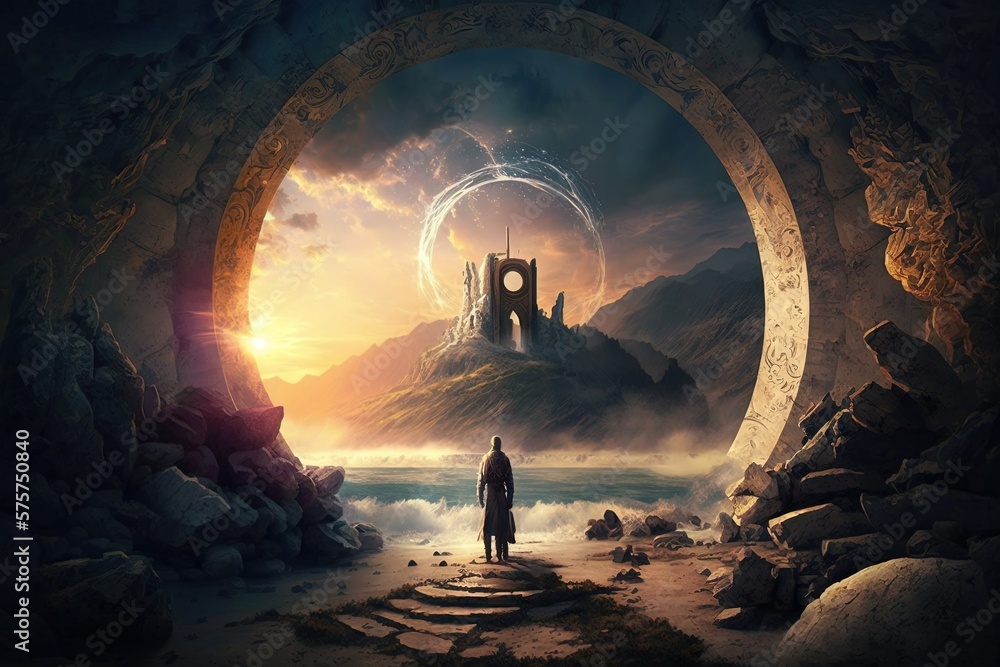 Poster a journey to the realm of sublime praise generative ai