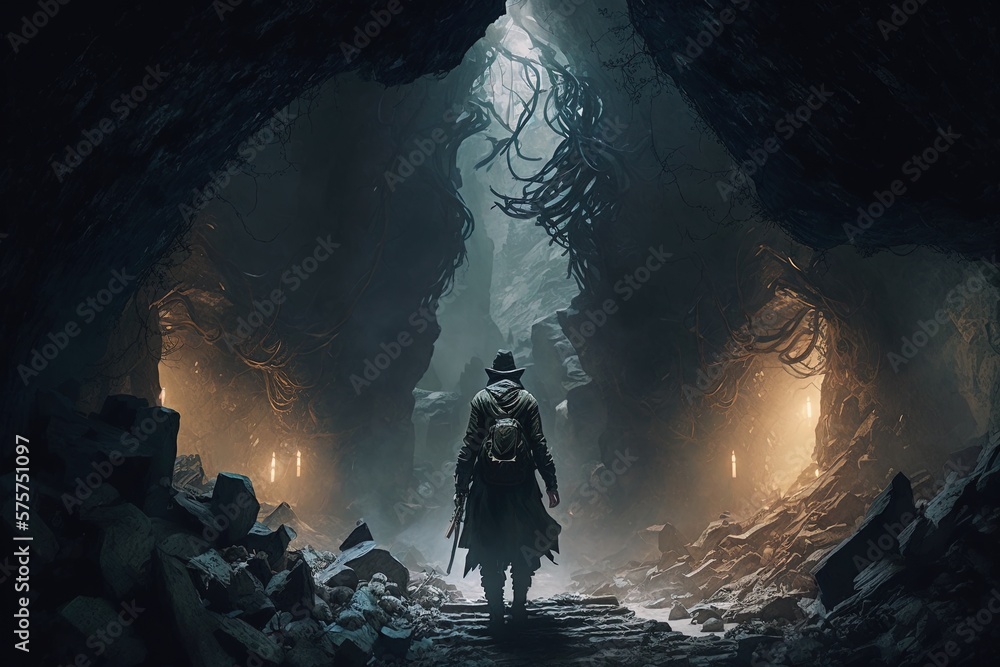 Poster banished to perdition – visually exploring a mythical underworld generative ai