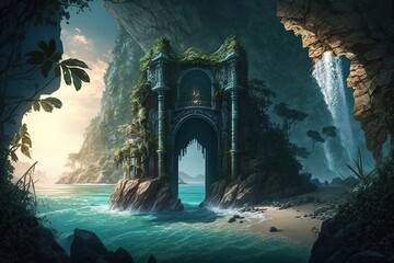 Discover the Mystical Secrets of the Fantasy Isle Generative AI