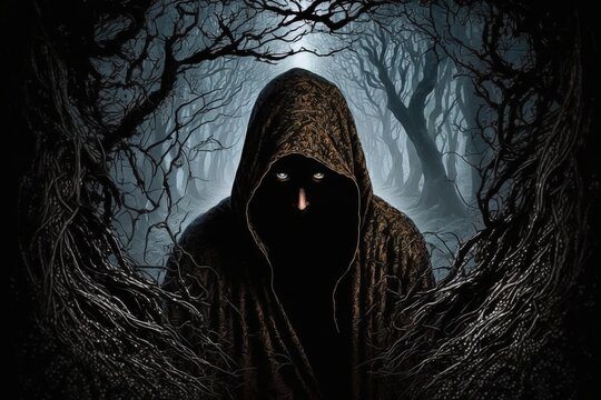 Prowling in the Veil of Darkness - The Hooded Figure Generative AI