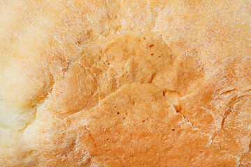 Close up photo texture of bread crust.