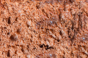 Close up photo texture of baked chocolate bread.
