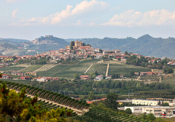Langhe vineyards near Grinzane Cavour. Unesco Site; Piedmont; Italy