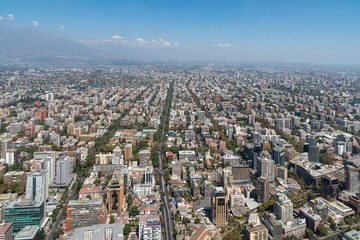 Obraz premium Santiago, Chile urban skyline and cityscape