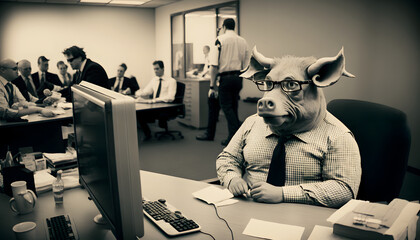 The Office Hog: A Pig's Day Job