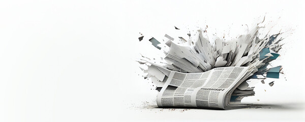 The power of news and information; illustration made with generative AI