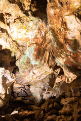 Saint Beatus caves near Interlaken at the lake of Thun in Switzerland