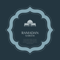 Ramadan Kareem banner; Islamic Background