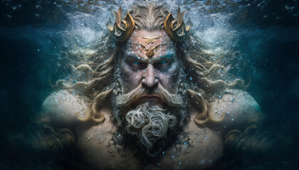 Freyr the god of male virility and good weather  - German gods - Mythologies - Generative AI