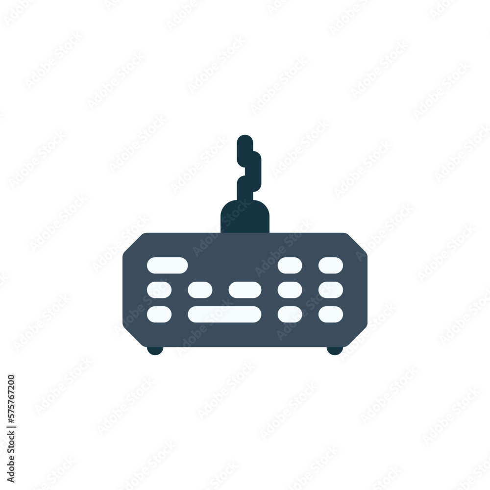 Poster keyboard vector icon. computer component icon flat style. perfect use for logo, presentation, websit