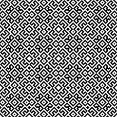 Seamless pattern with ethnic ornament. Embroidery background. Tribal wallpaper. Ethnical folk image. Tribe motif. Ancient mosaic. Digital paper, web design, textile print, backdrop. Vector art.