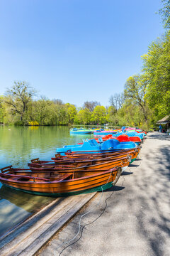 boats for rent at the  Seehaus in Munich