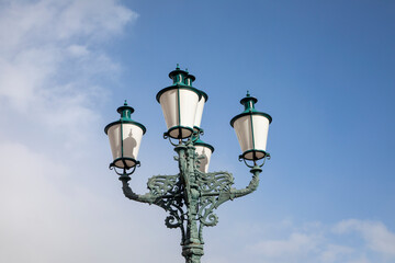 Fototapeta na wymiar detail of old historic lantern