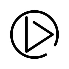 play icon or logo isolated sign symbol vector illustration - high quality black style vector icons
