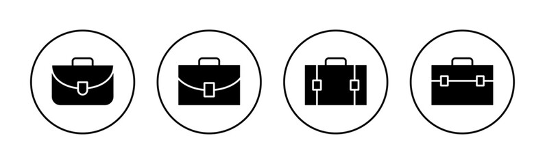Briefcase icon vector for web and mobile app. suitcase sign and symbol. luggage symbol.