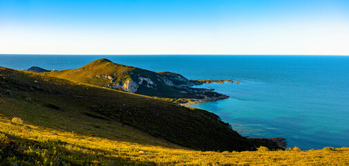 Golden hour over Burgess Cove