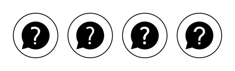 Question icon vector for web and mobile app. question mark sign and symbol
