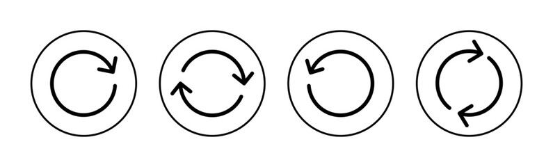 Refresh icon vector for web and mobile app. Reload sign and symbol. Update icon.