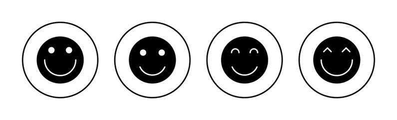 smile icon vector for web and mobile app. smile emoticon icon. feedback sign and symbol