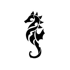 Illustration vector graphic of tribal art seahorse © Ardi