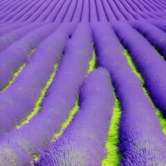 Fototapeta na wymiar splendidly colored lavender fields - generative ai