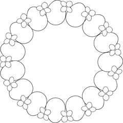 Eggs and flowers Easter wreath 