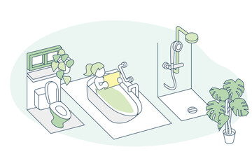 家の中の水回りの場所。生活とともにあるトイレや風呂