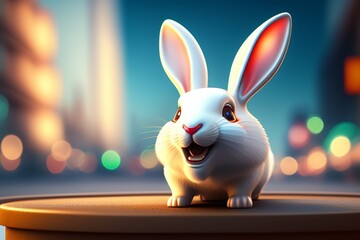 easter bunny with a egg