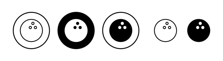 Bowling icon vector illustration. bowling ball and pin sign and symbol.