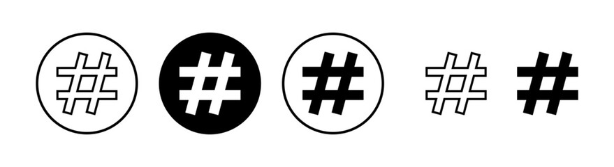 Hashtag icon vector illustration. hashtag sign and symbol