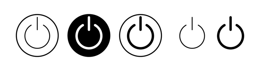 Power icon vector illustration. Power Switch sign and symbol. Electric power