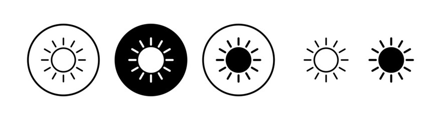 Sun icon vector illustration. Brightness sign and symbol.