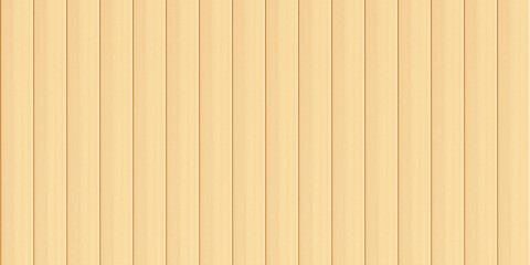 Brown wood wall texture. Wooden vertical planks pattern. Timber table top, top view, horizontal banner. Empty striped floor surface, up side. House siding