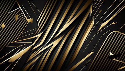 Obraz premium Texture pattern, black and gold colors with golden veins. AI generative.