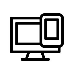 responsive design icon or logo isolated sign symbol vector illustration - high quality black style vector icons
