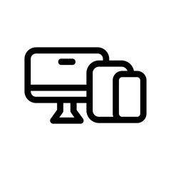 responsive design icon or logo isolated sign symbol vector illustration - high quality black style vector icons
