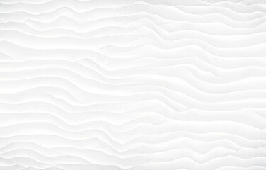 White wavy layers blank textured background. Abstract lines pattern closeup. AI