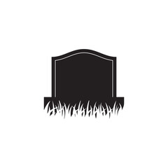 tombstone logo vector template illustration