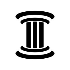 Pillar Logo Template vector simple design element on white background..eps