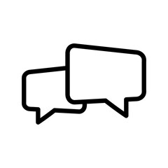 Naklejka premium bubble speech icon talk symbol design element trendy style on white background