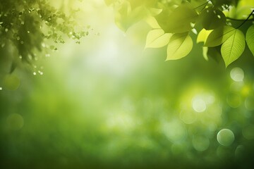 Obraz premium Summer Nature Background Scene. AI generative.