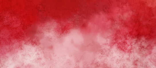 Watercolor background in Christmas red marbled paint texture, abstract white textured grunge in old vintage paper design