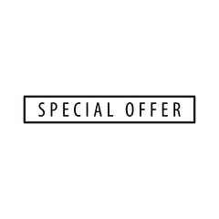 Special offer stamp icon vector logo design template