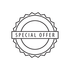 Special offer stamp icon vector logo design template