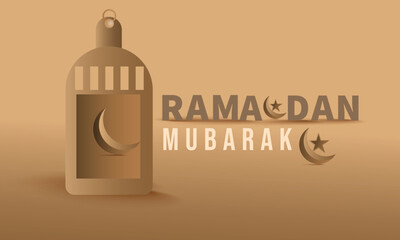 Ramadan Kareem greeting. islamic design, gold color,card, ramadan background